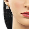Argolla Huggie 02.195.0165.15 Oro Laminado, con Zirconia Cubica Blanca, Pulido, Tono Dorado