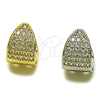 Argolla Huggie 02.195.0165.15 Oro Laminado, con Zirconia Cubica Blanca, Pulido, Tono Dorado