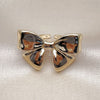 Anillo Elegante 01.60.0021 Oro Laminado, Diseño de Arco, Pulido, Tono Dorado (One size fits all)