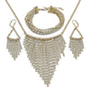 Collar, Pulsera, Dije y Anillo 06.372.0081 Oro Laminado, Diseño de Mariner, Diamantado, Tono Dorado