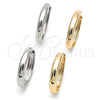 Argolla Huggie 02.195.0305.30 Oro Laminado, Pulido, Tono Dorado