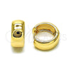 Argolla Huggie 02.195.0307.16 Oro Laminado, Pulido, Tono Dorado