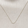 Gargantilla Basica 04.213.0336.16 Oro Laminado, Diseño de Rolo, Pulido, Tono Dorado (01 MM Thickness, 16 Inches Length)