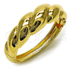 Aro Individual 07.307.0033.04 Oro Laminado, Diseño de Torcido, Pulido, Tono Dorado (20 MM Thickness, Size 4 (2.25 Diameter))