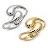 Aro Individual 07.307.0039.05 Oro Laminado, Diseño de Gota, Pulido, Tono Dorado (40 MM Thickness, Size 5 (2.50 Diameter))