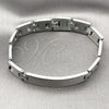 Pulsera Solida 03.114.0365.1.09 Acero Inoxidable, Pulido, Tono Plateado (12 MM Thickness, 9 Inches Length)