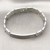 Pulsera Solida 03.114.0247.2.08 Acero Inoxidable, Pulido, Tono Plateado (12 MM Thickness, 9 Inches Length)