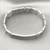 Pulsera Solida 03.114.0376.3.08 Acero Inoxidable, Pulido, Tono Plateado (13 MM Thickness, 8 Inches Length)