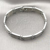 Pulsera Solida 03.114.0265.1.08 Acero Inoxidable, Pulido, Tono Plateado (12 MM Thickness, 8 Inches Length)