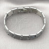 Pulsera Solida 5.244.002.1.08 Acero Inoxidable, Pulido, Tono Plateado (13 MM Thickness, 8 Inches Length)