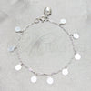 Pulsera de Dije 03.409.0162.07 Plata Rodinada, Diseño de Bola, Pulido, Tono Plateado (Grosor 03 MM, 7 Pulgadas de Largo)