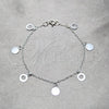 Pulsera de Dije 03.409.0170.07 Plata Rodinada, Pulido, Tono Plateado (Grosor 03 MM, 7 Pulgadas de Largo)