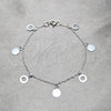 Pulsera de Dije 03.409.0170.07 Plata Rodinada, Pulido, Tono Plateado (Grosor 03 MM, 7 Pulgadas de Largo)