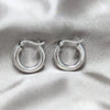 Argolla Pequeña 02.425.0006.20 Plata Rodinada, Pulido, Tono Plateado