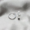 Argolla Pequeña 02.425.0019.18 Plata Rodinada, Pulido, Tono Plateado