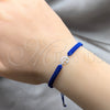 Pulsera Bolo Ajustable 03.426.0043.07 Plata Rodinada, Diseño de Ãrbol y Bola, Algodón, Tono Plateado (Grosor 04 MM, 7 Pulgadas de Largo)