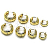 Argolla Huggie 02.195.0306.20 Oro Laminado, Pulido, Tono Dorado