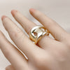 Anillo Elegante 01.428.0002 Oro Laminado, Diseño de Nudo, Pulido, Tono Dorado (One size fits all)