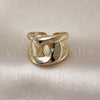 Anillo Elegante 01.428.0002 Oro Laminado, Diseño de Nudo, Pulido, Tono Dorado (One size fits all)