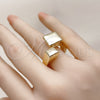 Anillo Elegante 01.428.0012 Oro Laminado, Pulido, Tono Dorado (One size fits all)