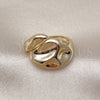 Anillo Elegante 01.163.0006 Oro Laminado, Pulido, Tono Dorado (One size fits all)