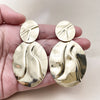 Arete Largo 02.385.0070 Oro Laminado, Pulido, Tono Dorado
