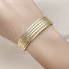 Aro Individual 07.428.0004 Oro Laminado, Diamantado, Tono Dorado (14 MM Thickness, One size fits all)