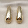 Arete Dormilona 02.163.0379 Oro Laminado, Pulido, Tono Dorado