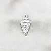 Dije Elegante 05.392.0112 Plata Rodinada, Diseño de Flecha, Pulido, Tono Plateado