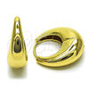 Argolla Huggie 02.213.0809.25 Oro Laminado, Pulido, Tono Dorado