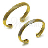 Aro Individual 07.170.0029.1 Oro Laminado, Diseño de Torcido, Pulido, Tres Tonos (08 MM Thickness, One size fits all)