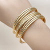 Aro Trio 07.282.0034 Oro Laminado, Diamantado, Tono Dorado (Thickness, One size fits all)