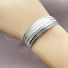 Aro Individual 07.432.0004.1 Rodio Laminado, Pulido, Rodinado (Grosor 17.8 MM, Talla Unica)