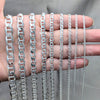 Pulsera Básica 04.420.0019.09 Plata Rodinada, Diseño de Mariner, Pulido, Tono Plateado (Grosor 06 MM, 9 Pulgadas de Largo)