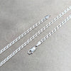 Gargantilla Basica 04.420.0022.16 Plata Rodinada, Diseño de Mariner, Pulido, Tono Plateado (Calibre 0.80, Grosor 03 MM, 16 Pulgadas de Largo)