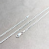 Gargantilla Basica 04.420.0032.16 Plata Rodinada, Diseño de Cubana, Pulido, Tono Plateado (Calibre 0.80, Grosor 03 MM, 16 Pulgadas de Largo)