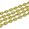 Gargantilla Elegante 04.213.0345.24 Oro Laminado, Diseño de Puff Mariner, Pulido, Tono Dorado (Thickness, 24 Inches Length)