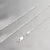 Gargantilla Basica 04.420.0035.22 Plata Rodinada, Diseño de Rope, Pulido, Tono Plateado (Calibre 0.80, Grosor 03.6 MM, 22 Pulgadas de Largo)