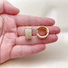 Argolla Huggie 02.283.0272.20 Oro Laminado, con Blanca Zirconia Cubica, Pulido, Tono Dorado
