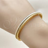 Aro Individual 07.170.0063 Oro Laminado, Diseño de Torcido, Pulido, Tres Tonos (Grosor 06.2 MM, Talla Unica)