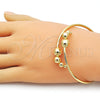 Aro Individual 07.170.0072 Oro Laminado, Diseño de Bola, Pulido, Tono Dorado (Thickness, One size fits all)