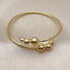 Aro Individual 07.170.0072 Oro Laminado, Diseño de Bola, Pulido, Tono Dorado (Thickness, One size fits all)