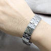 Pulsera Solida 03.63.22928.08 Acero Inoxidable, Pulido, Tono Plateado (16 MM Thickness, 8 Inches Length)