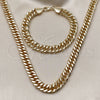 Collar y Pulsera 06.331.0007 Oro Laminado, Pulido, Tono Dorado