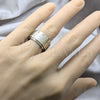 Anillo de Hombre 01.63.0589.09 Acero Inoxidable, Diseño de Duplo, Pulido, Tono Plateado (Size 9)