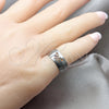 Anillo de Hombre 01.63.0606.04 Acero Inoxidable, Diseño de Mariposa, Mate, Tono Plateado (Size 4)