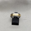 Anillo de Hombre 01.63.0621.08 Acero Inoxidable, Diseño de Escorpión y Duplo, Pulido, Tono Dorado (Size 8)