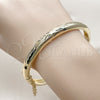 Aro Individual 07.168.0015.1.06 Oro Laminado, Diamantado, Tono Dorado (Thickness, Size 6 (2.75 Diameter))