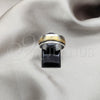 Anillo de Hombre 01.63.0668.08 Acero Inoxidable, Diseño de Duplo, Pulido, Tono Dorado (Size 8)