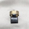 Anillo de Hombre 01.63.0688.11 Acero Inoxidable, Diseño de Oja, Pulido Azul, Tono Dorado (Size 11)
